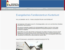 Tablet Screenshot of kunterbunt-ev-familienzentrum.de